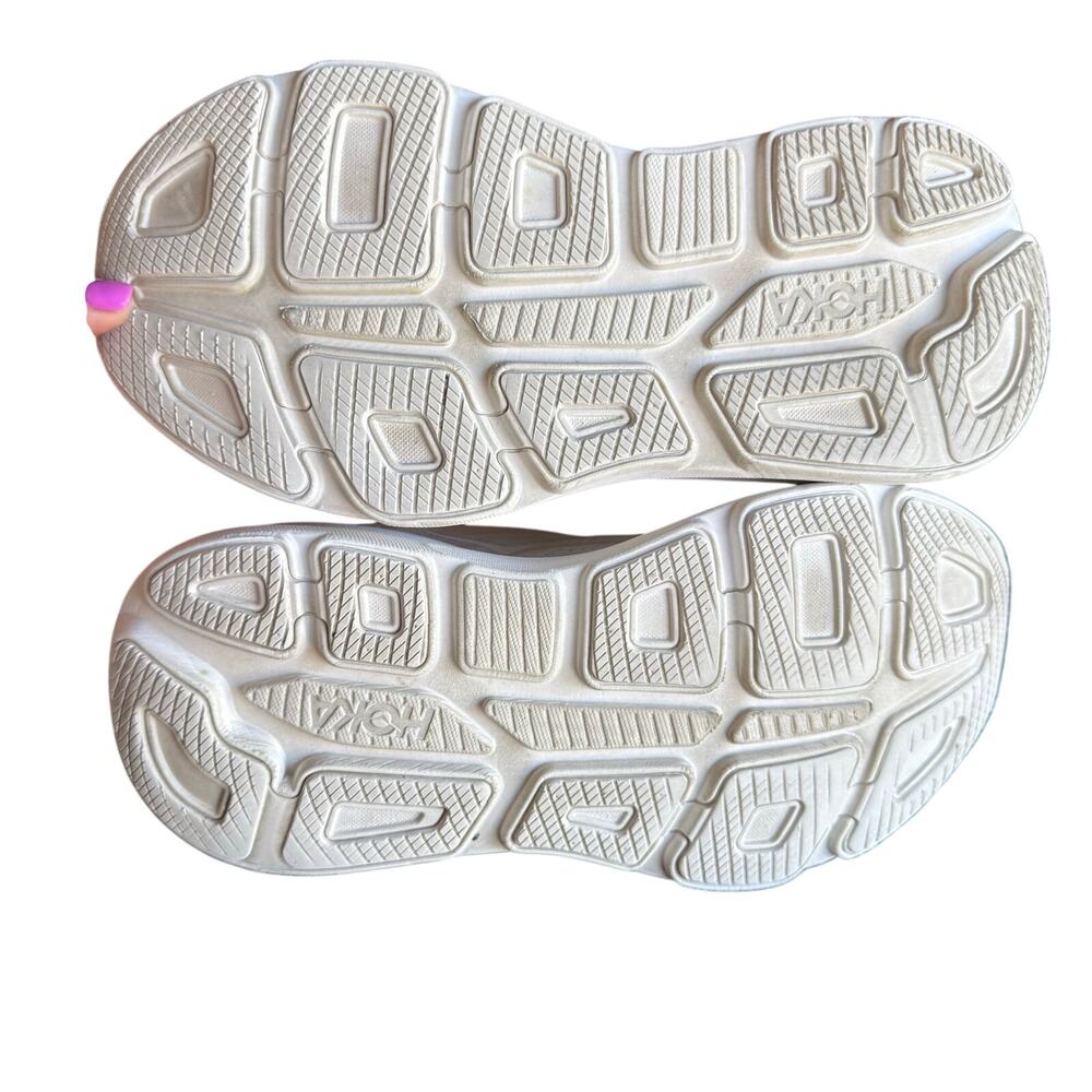 HOKA Women's Bondi 9 White Running Shoes Max Cushion Walking Sneakers - 8.5 EE - Picture 12 of 12